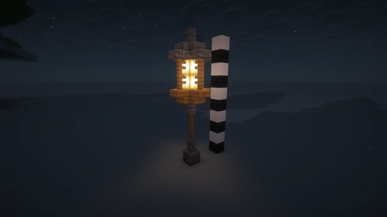 small cozy lamp post