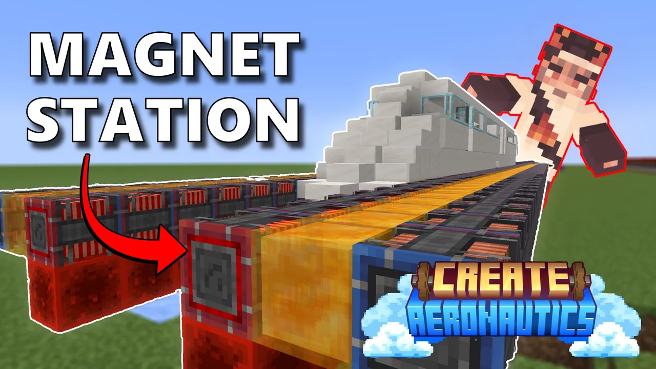 Magnet-Powered Train Station For Maglev Train