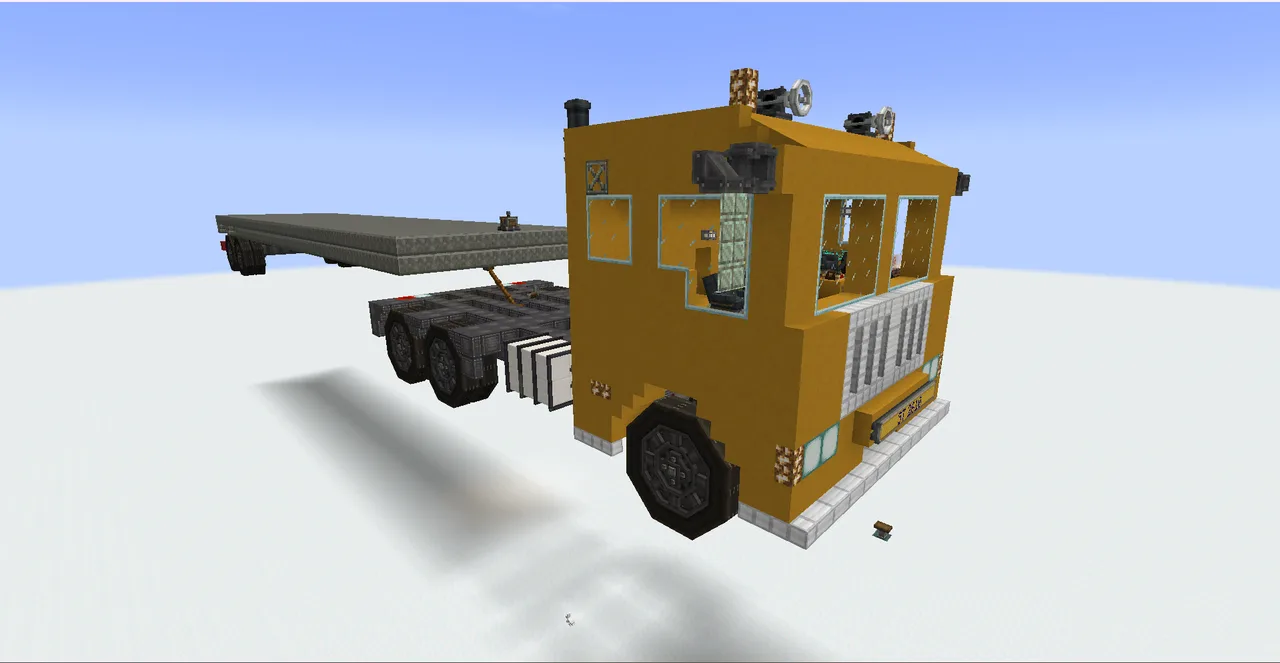 Semi truck with trailer