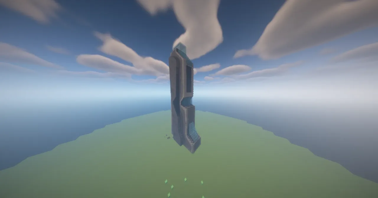 futuristic building