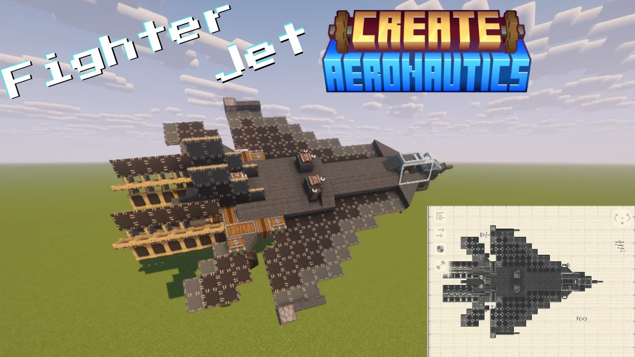 I made fastest fighter jet using create aeronautics