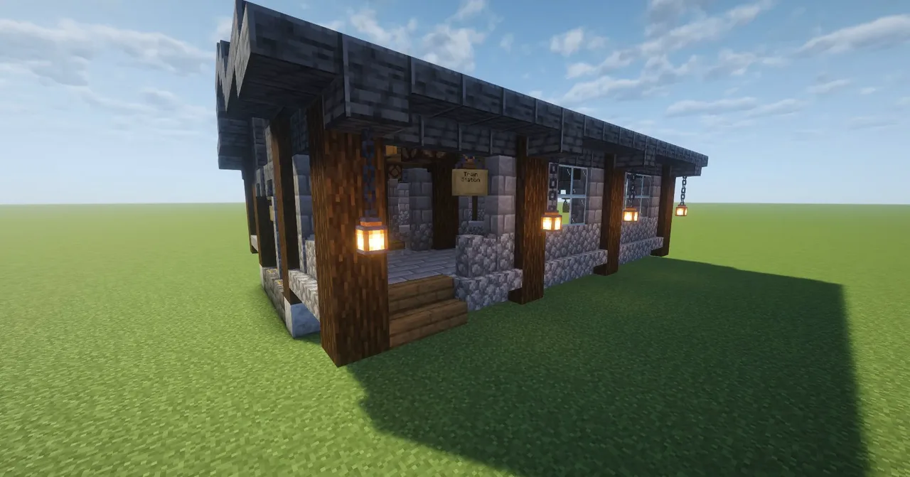 simple train station