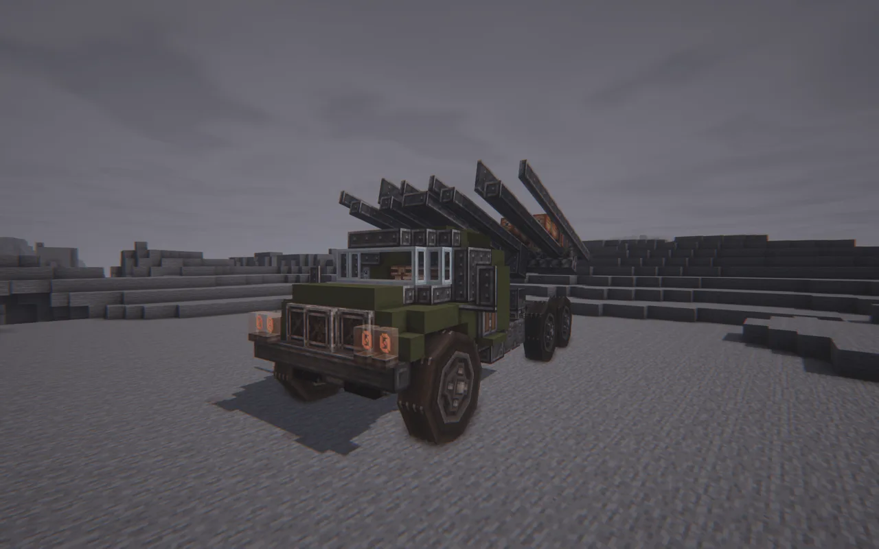 Multiple Rocket Launcher on vehicle - Soviet Katyusha
