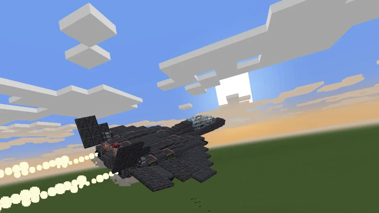 Two thrusters symmetric wings jet plane