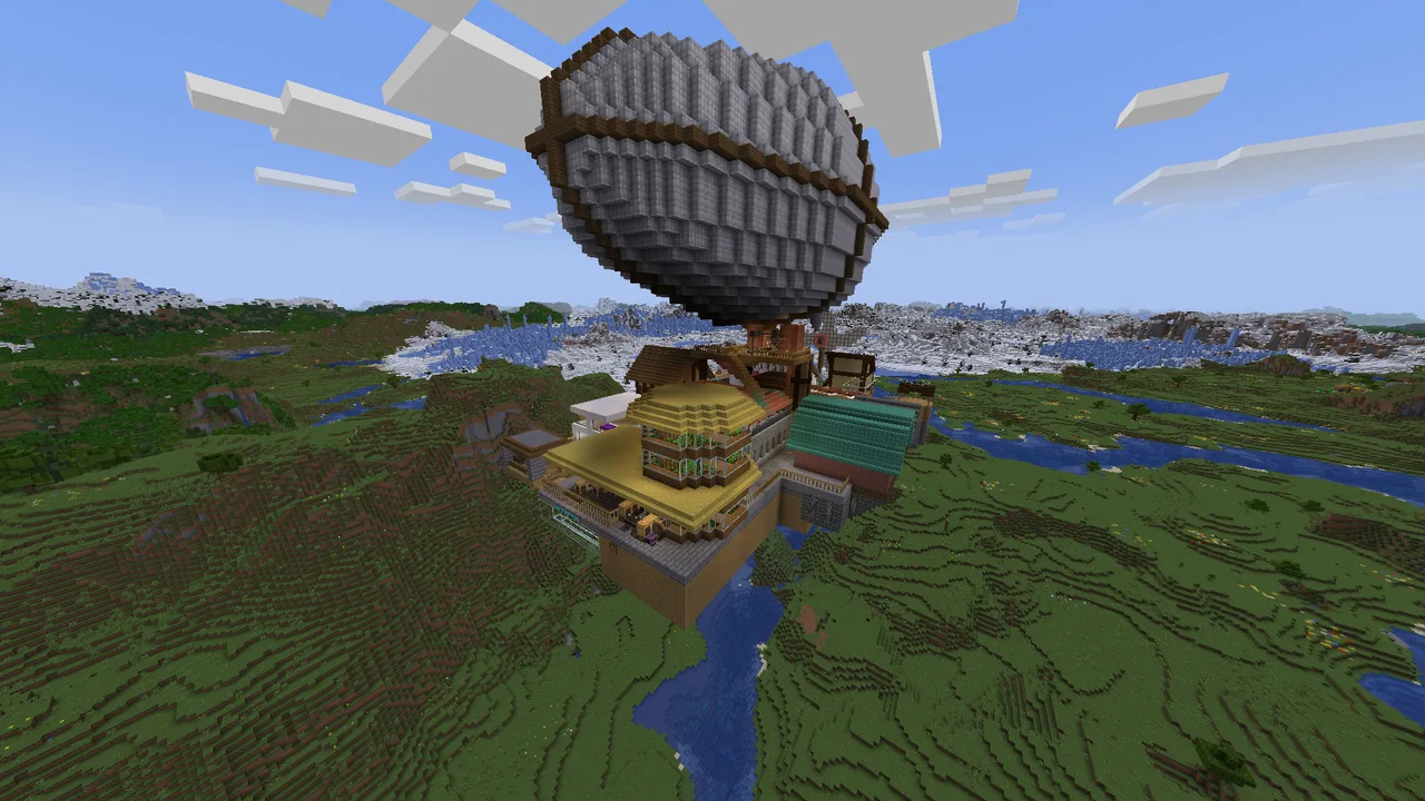 Flying Town of Skyscraper