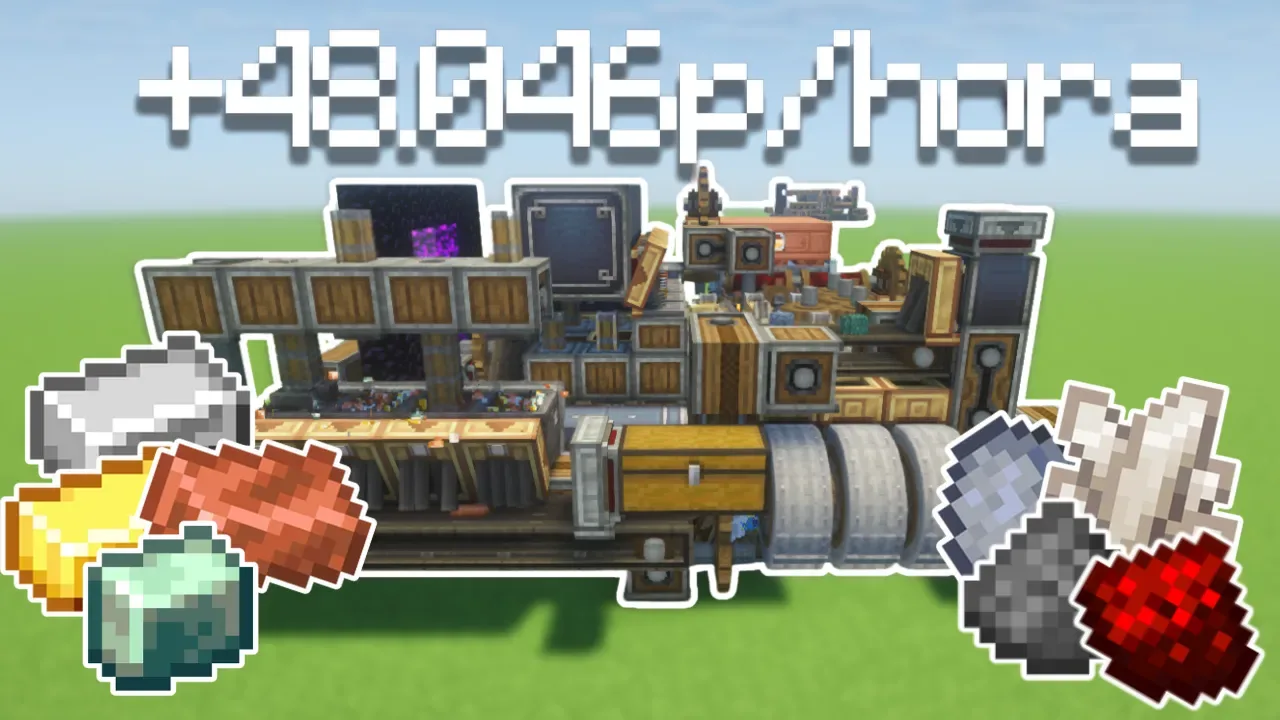 Create Mod Mega Metal Farm +48k p/hour