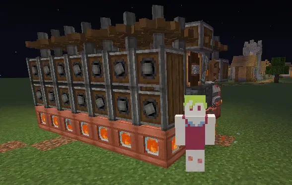 1 Wide Stackable Lava Gen [Create CobbleStone, Create Simulated Propulsion]