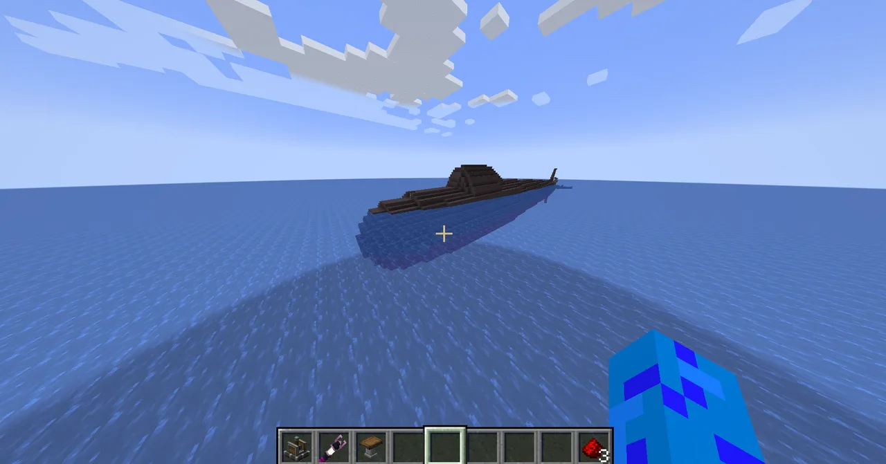 Unfinished but functional submarine V1