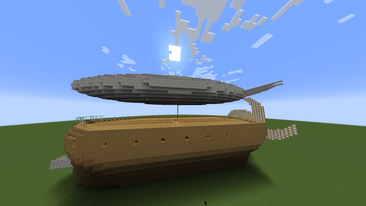 Simple and huge air ship