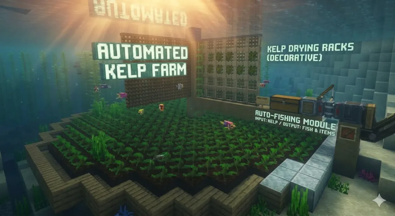Automatic Kelp & Fish Farm