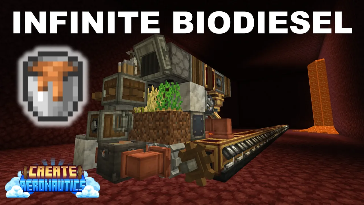 Self-Contained Biodiesel Farm for Nether Vehicles