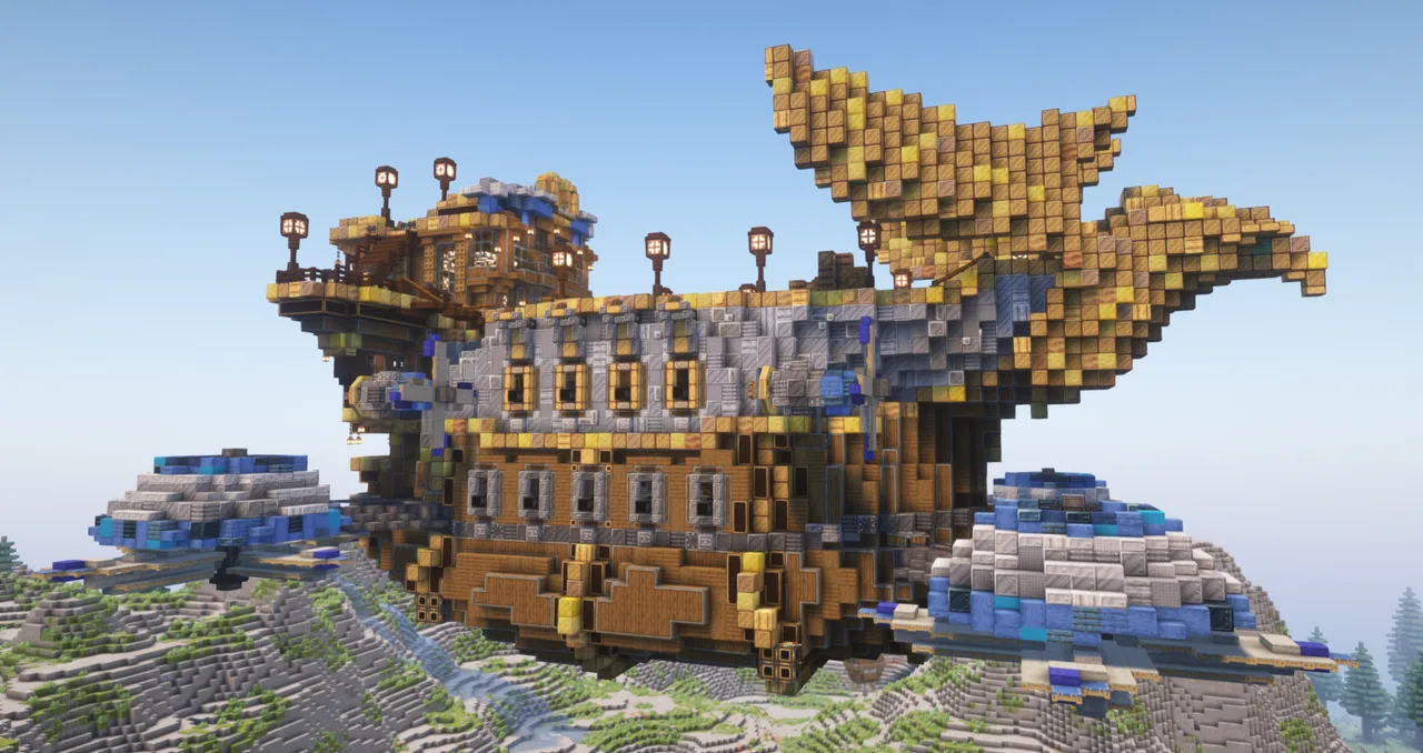 FLYING BASE Ready for survival - Air Battleship SKYFIRE from WoW