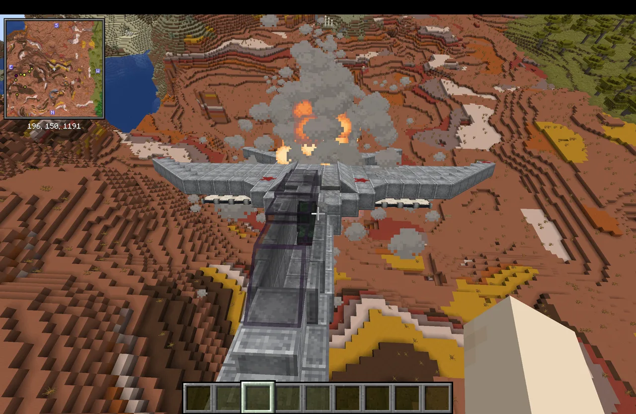 fighter jet with copycat blocks