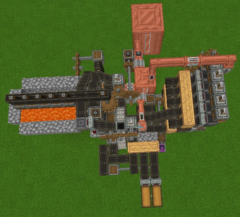 Automatic lava farm