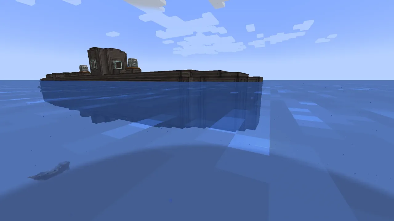 research submarine with short-range radar