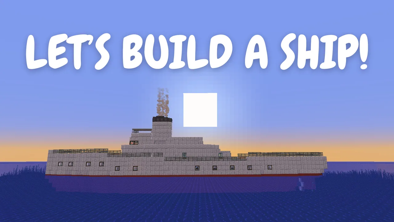Small ship with semi realistic rudder propulsion system