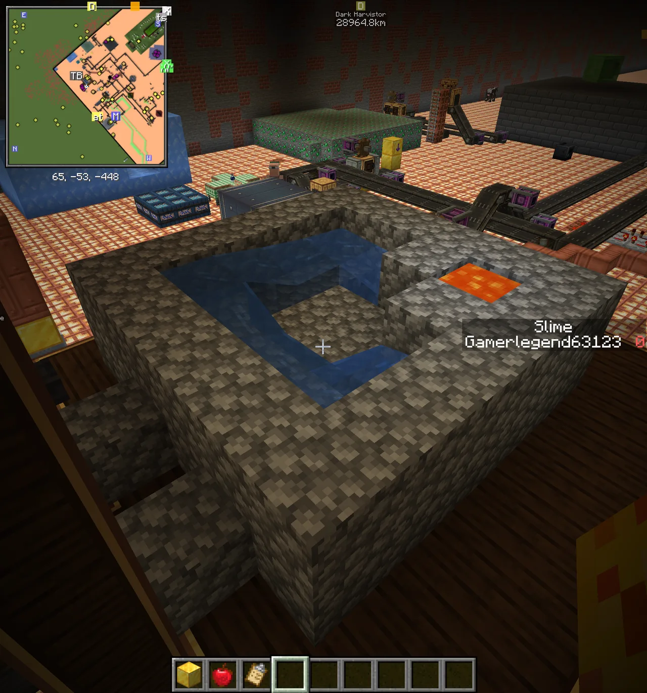 Simple cobblestone generator with hopper