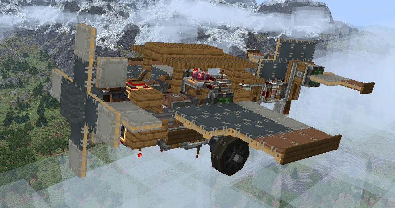 Wooden Plane (No Addons, Survival Friendly)
