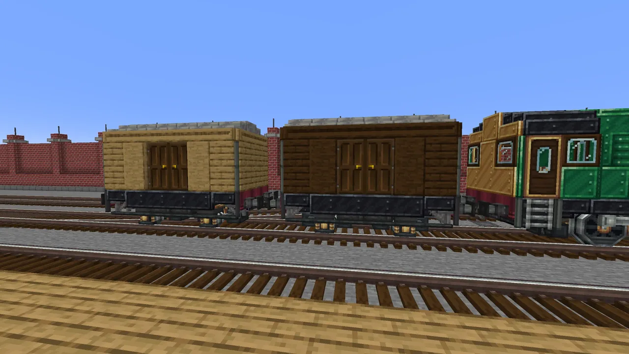 Old covered freight car