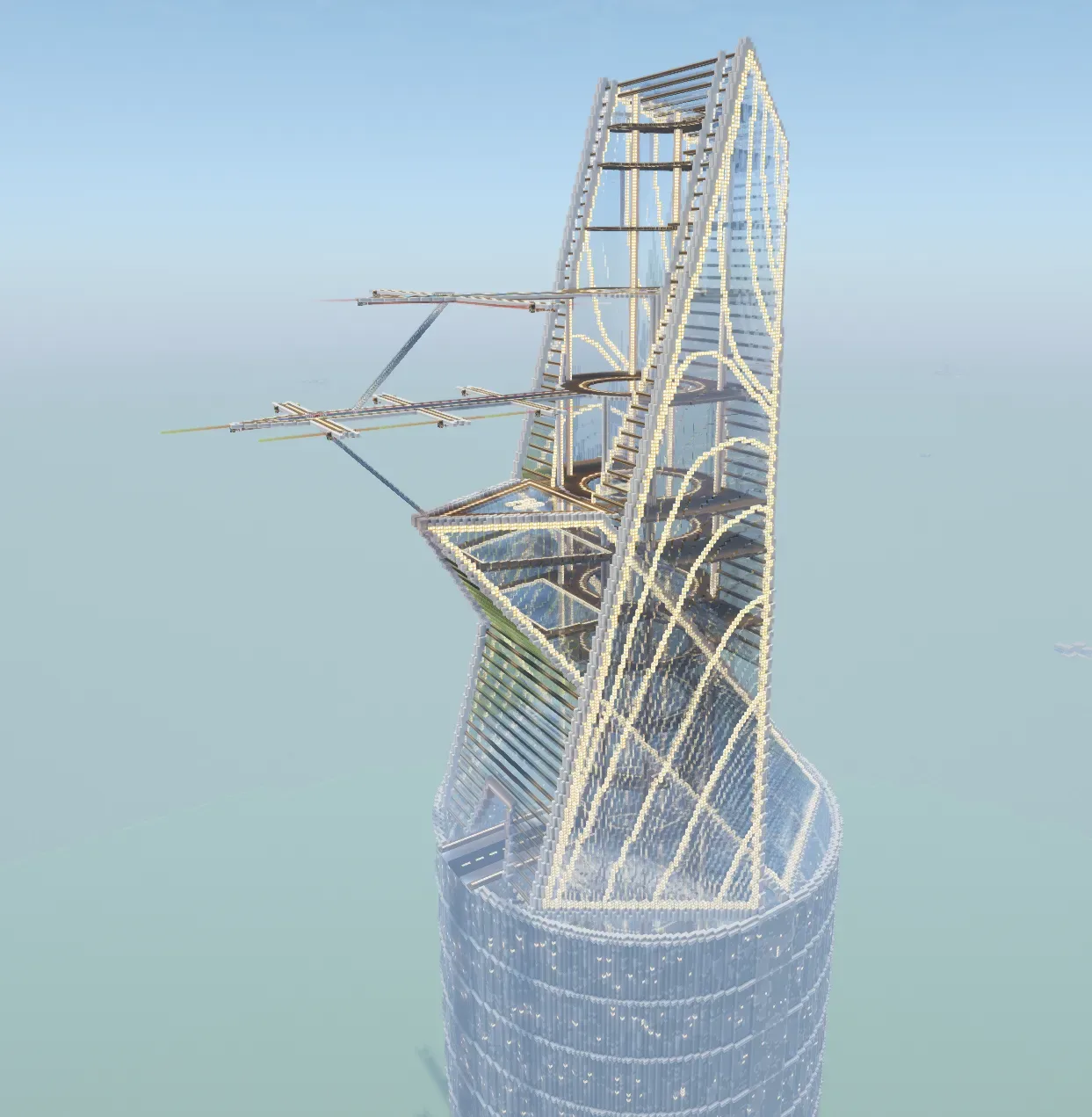 Northern Spire - Futuristic Airship Terminal - Unfurnished