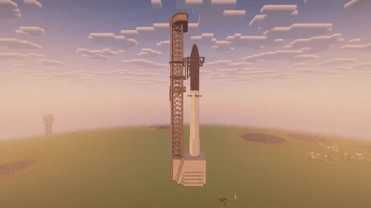 WORKING SpaceX Starship and Mechazilla tower with chopsticks based off the 13th flight test.