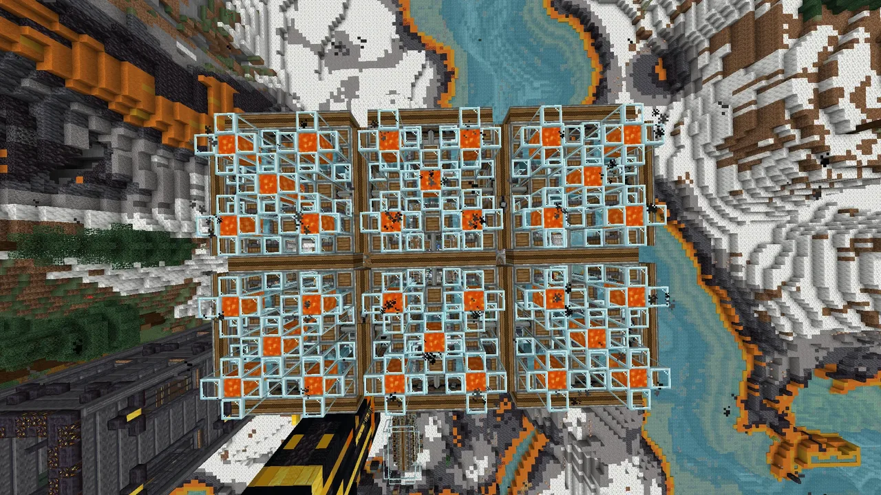 Asurine Zinc Farm with conduit cages and base create