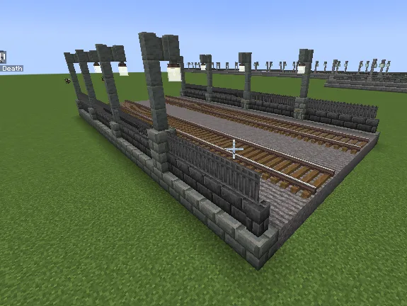 Straight Track section, based on gravel