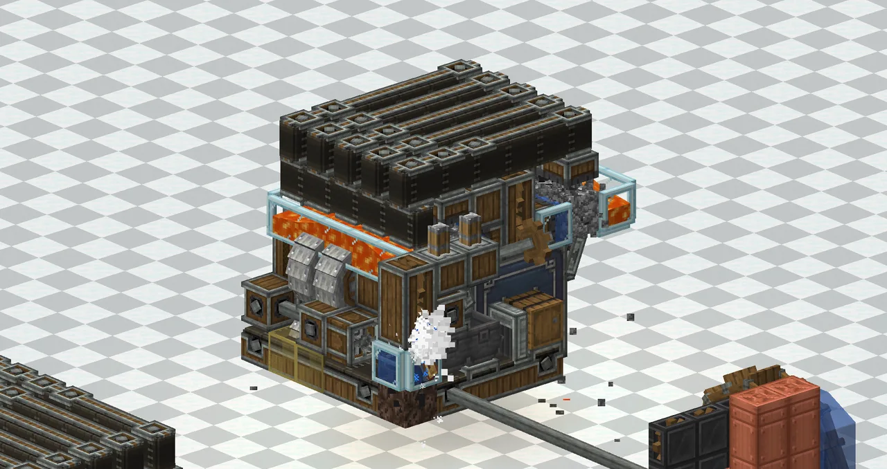 BEST 6x6x8 1745 Iron/h Compact Legitimate Iron Block Farm