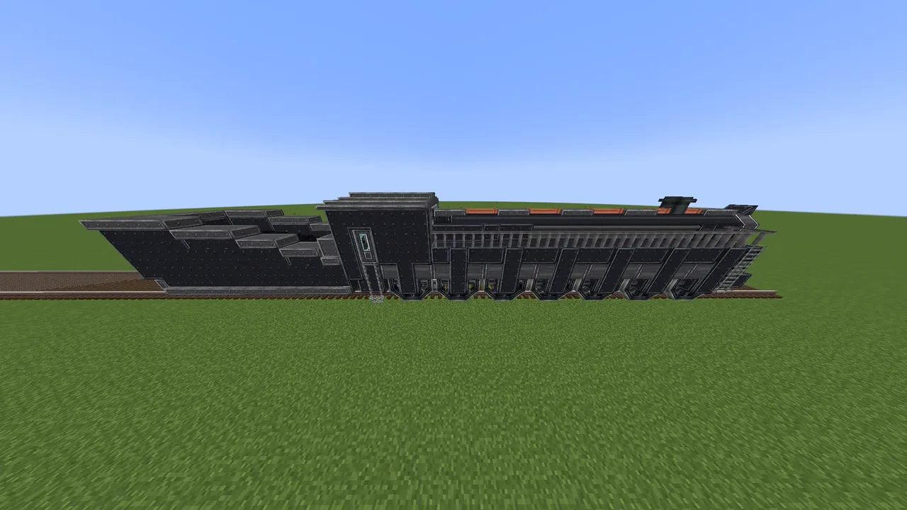 Wide Gray/Black Locomotive