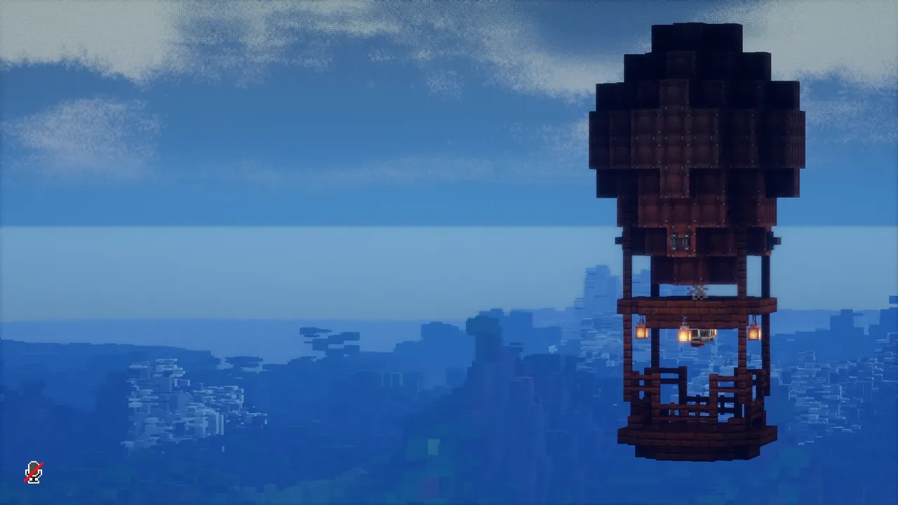 brown hot air balloon
