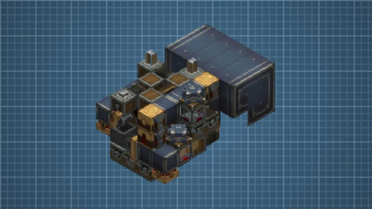 Compact Iron Farm (needs gravel input)