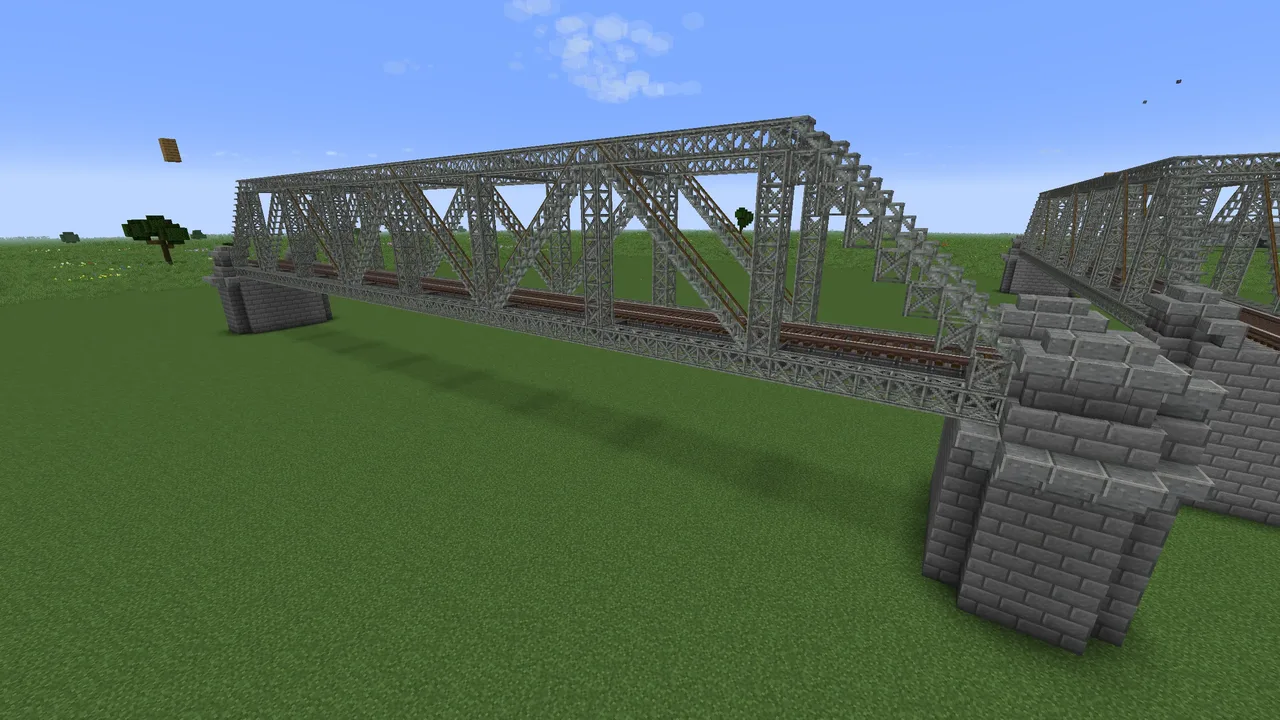 Single-track iron bridge