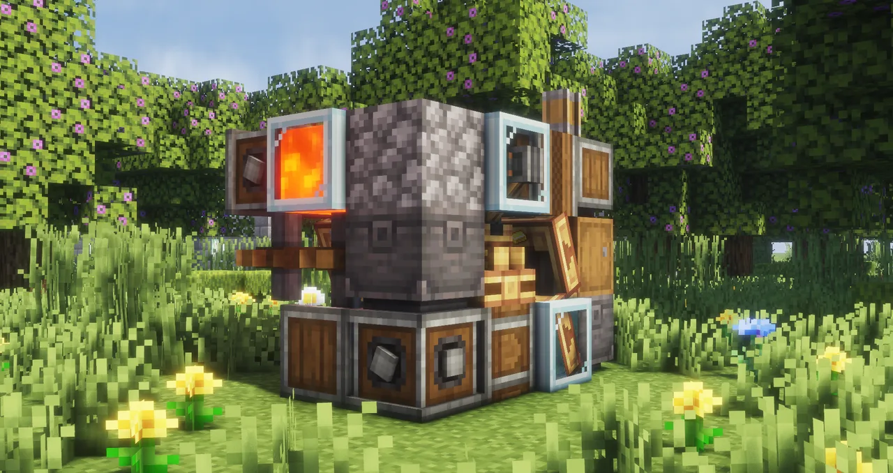 Compact gold farm [4x3x3] 20 ingots/h