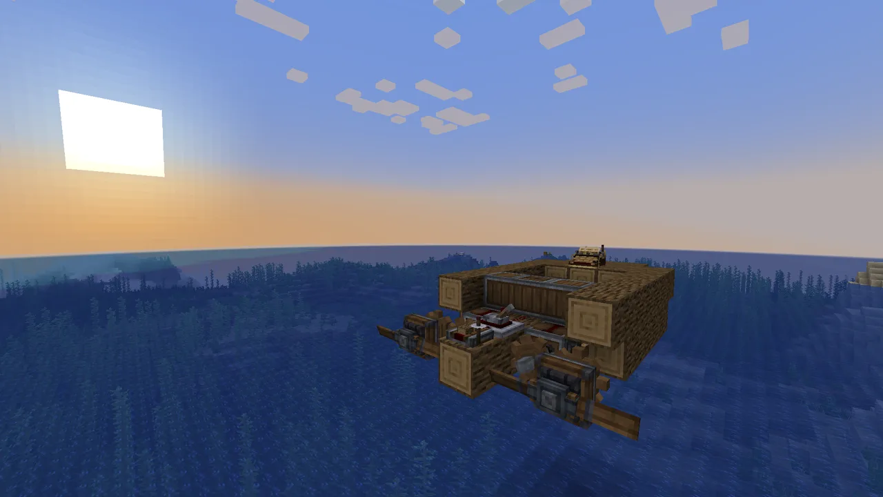 Boat of which has a long name and is usable in survival.