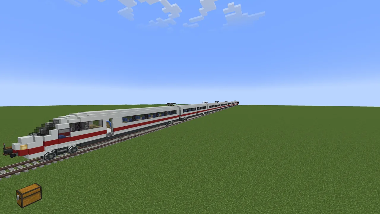 Large accurate ICE ( two trains connected )