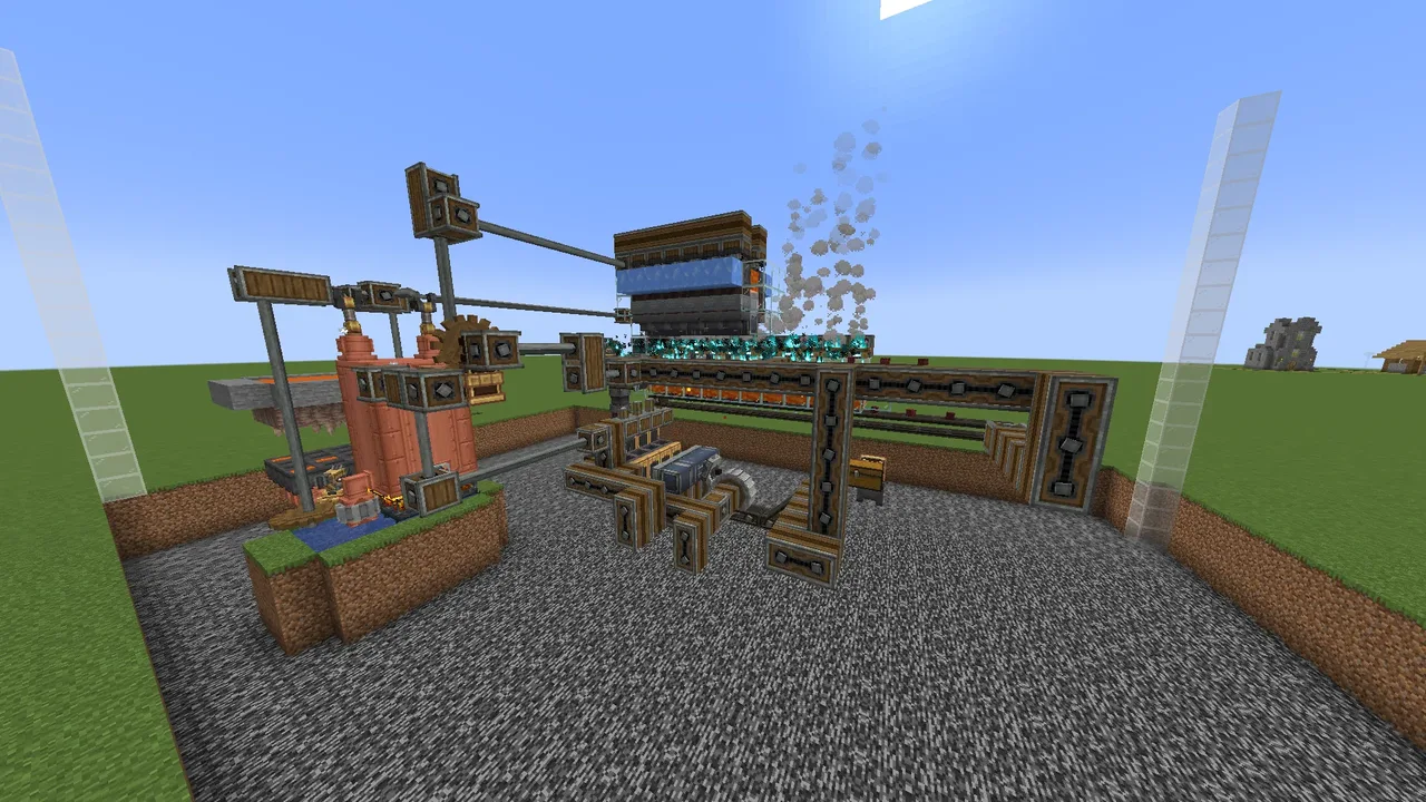 Netherite Scrap Farm Create + Create: Ultimate Factory