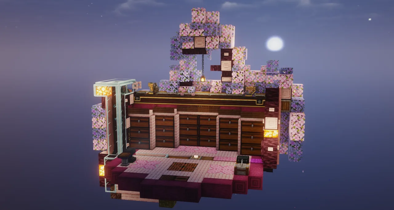 Cherry Wood Style Storage System