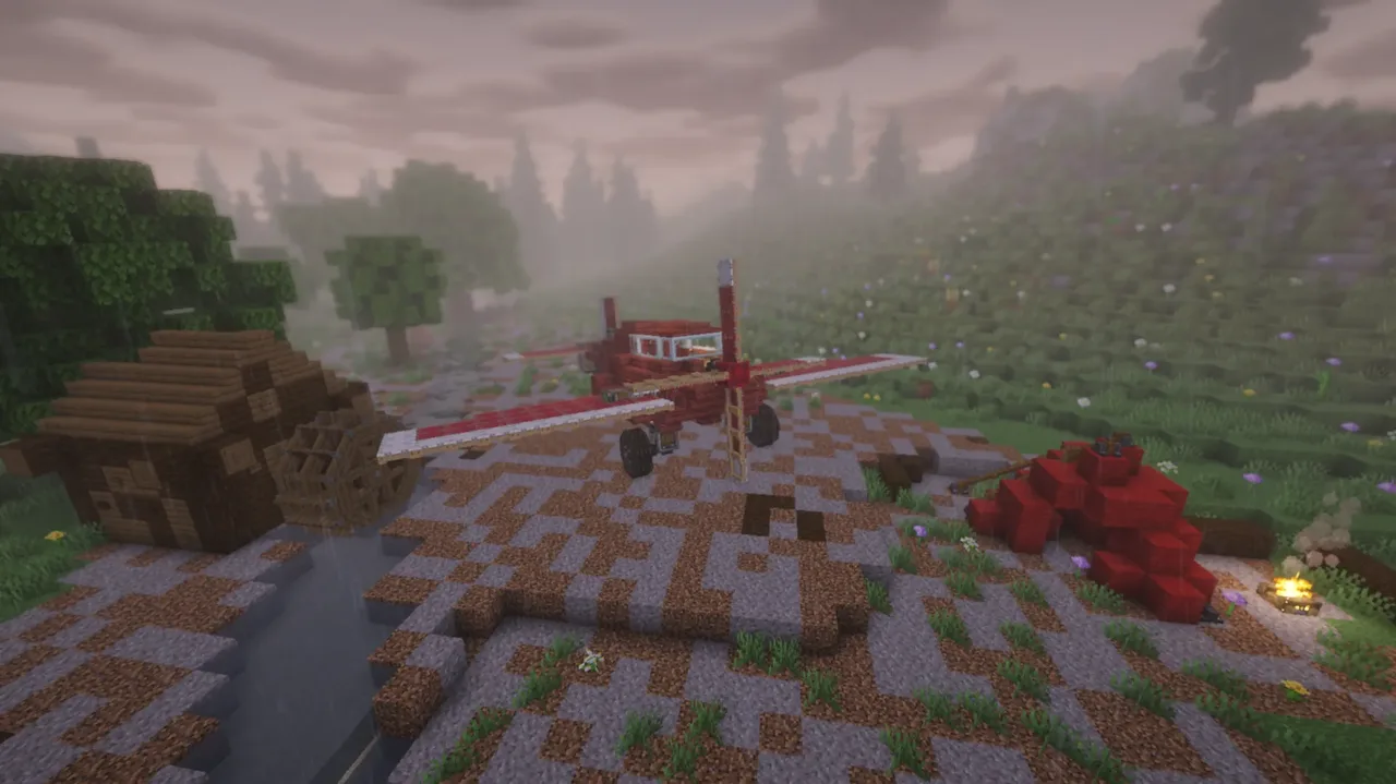 Red airplane