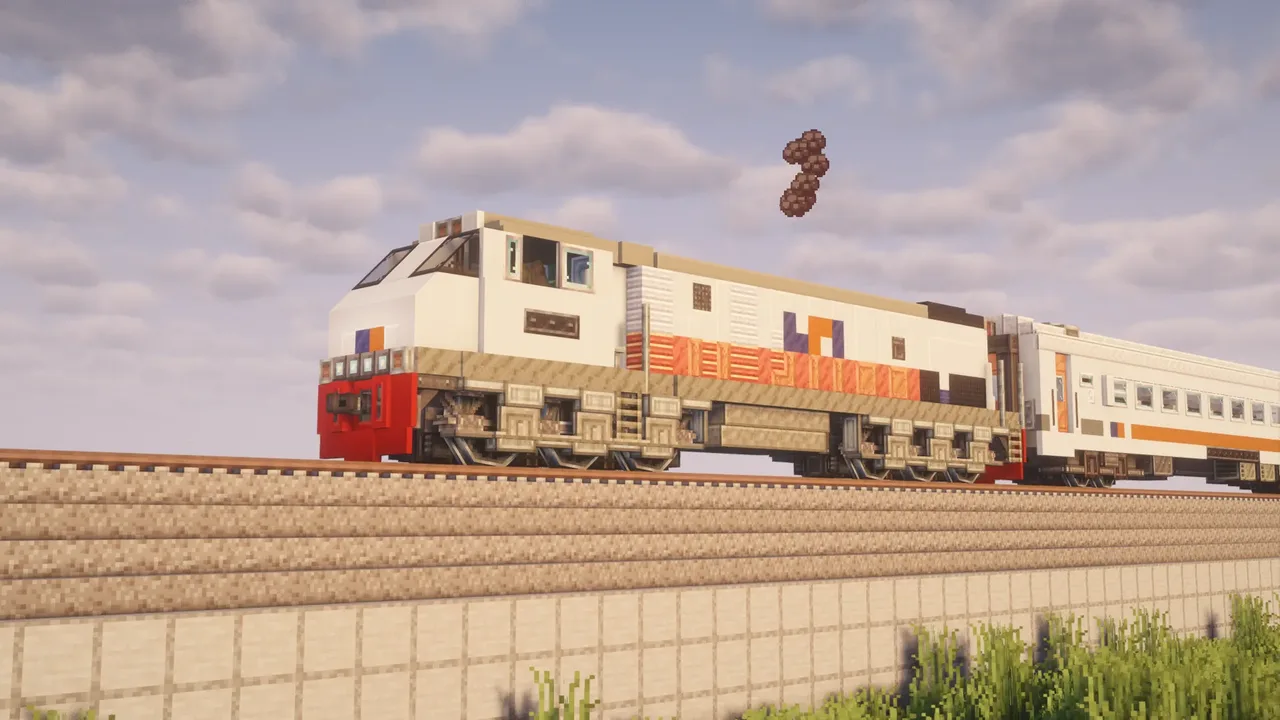 GE U20C (CC203) Indonesian Diesel-Electric Locomotive