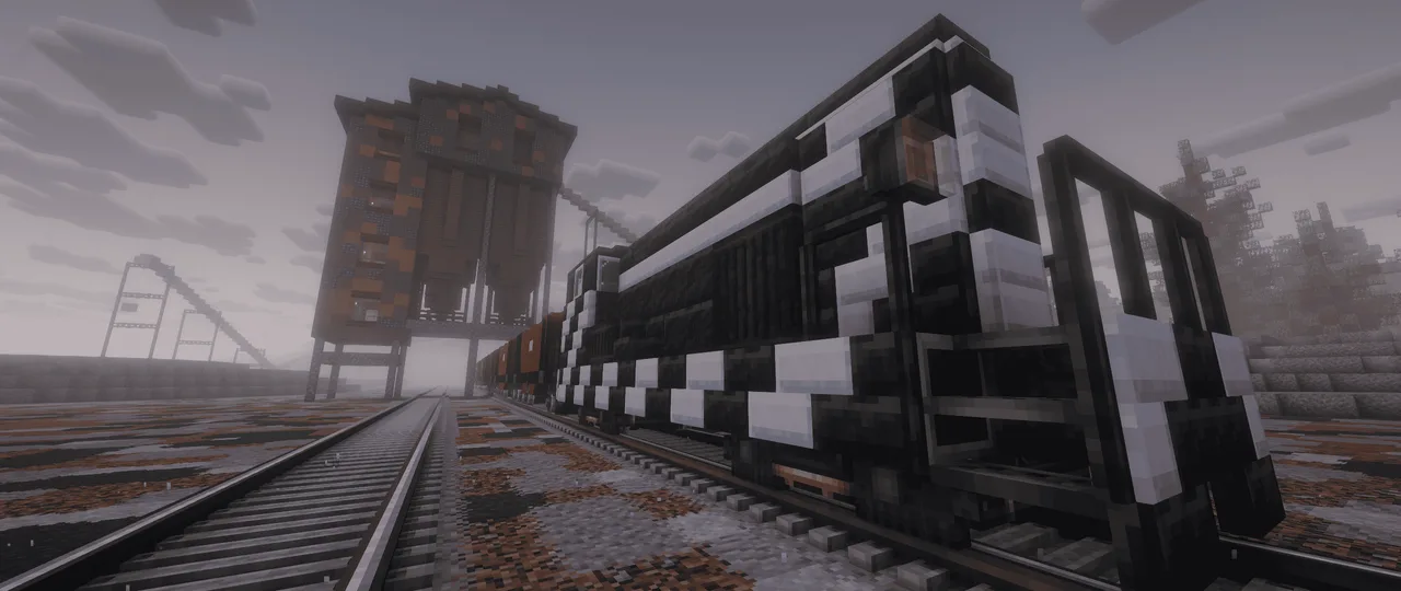 [Train] Diesel Locomotive AT & SF 560 with hopper cart