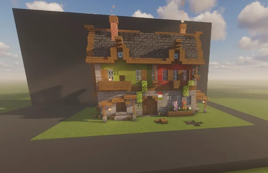 A medium mediteraneean style villa me and a few friends built