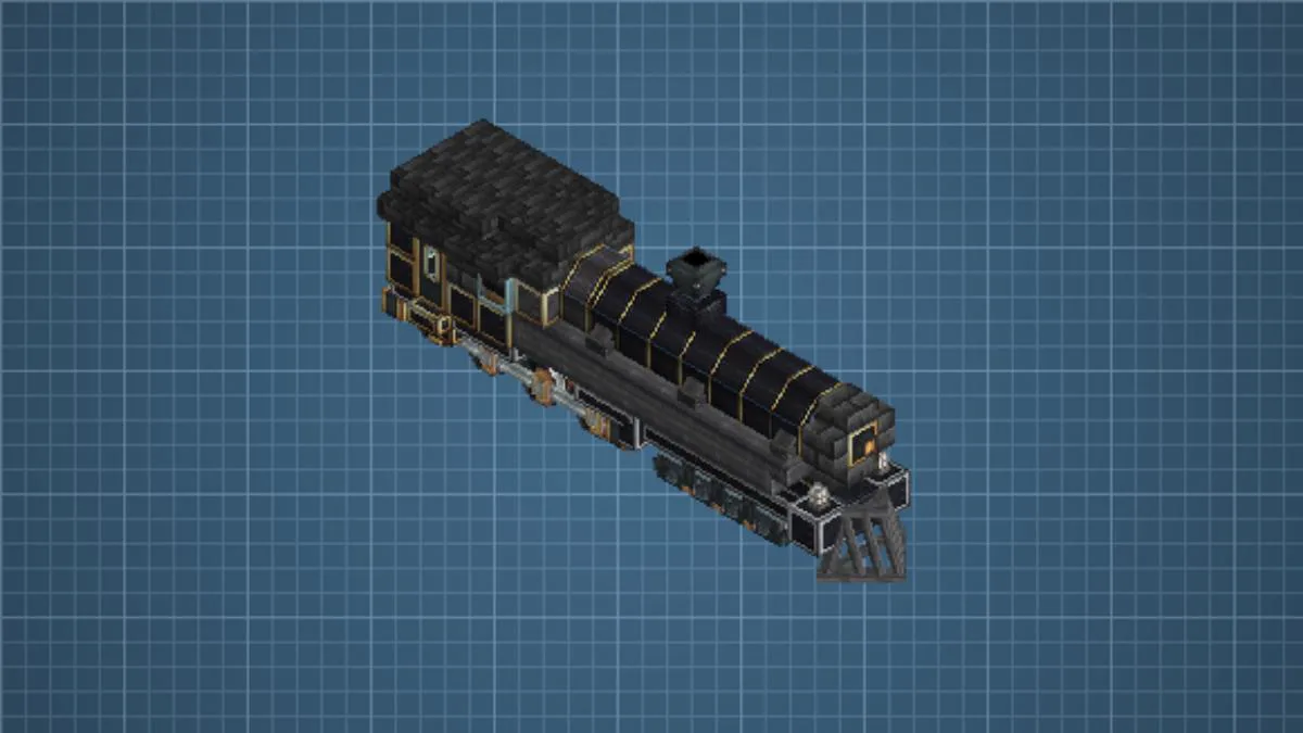 Custom Black locomotive
