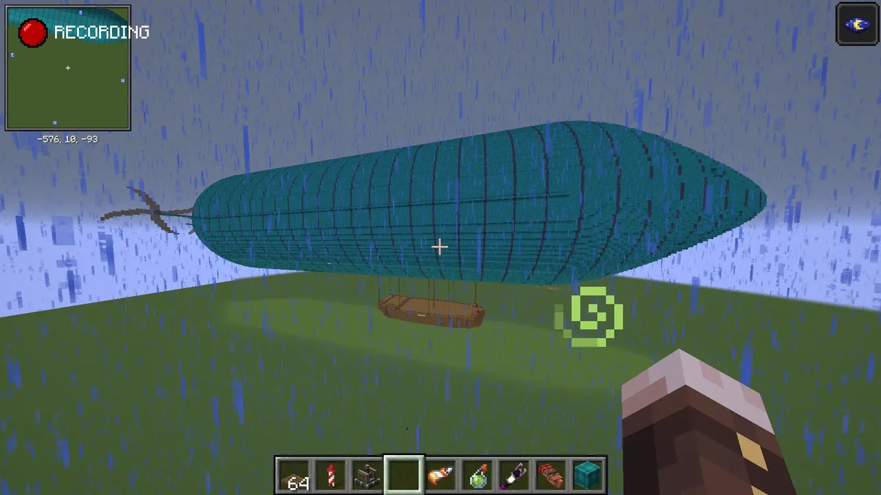 carrier blimp meant for carrying big things. NOT SURVIVAL FRIENDLY