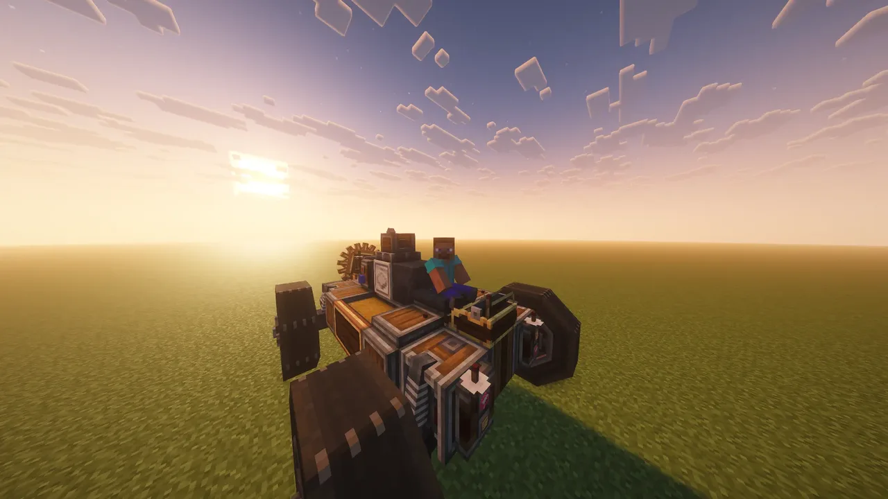auto simple 9x5x7 con almacenamiento de 2 cofres dobles y un shulker (mi primera publicacion :D)