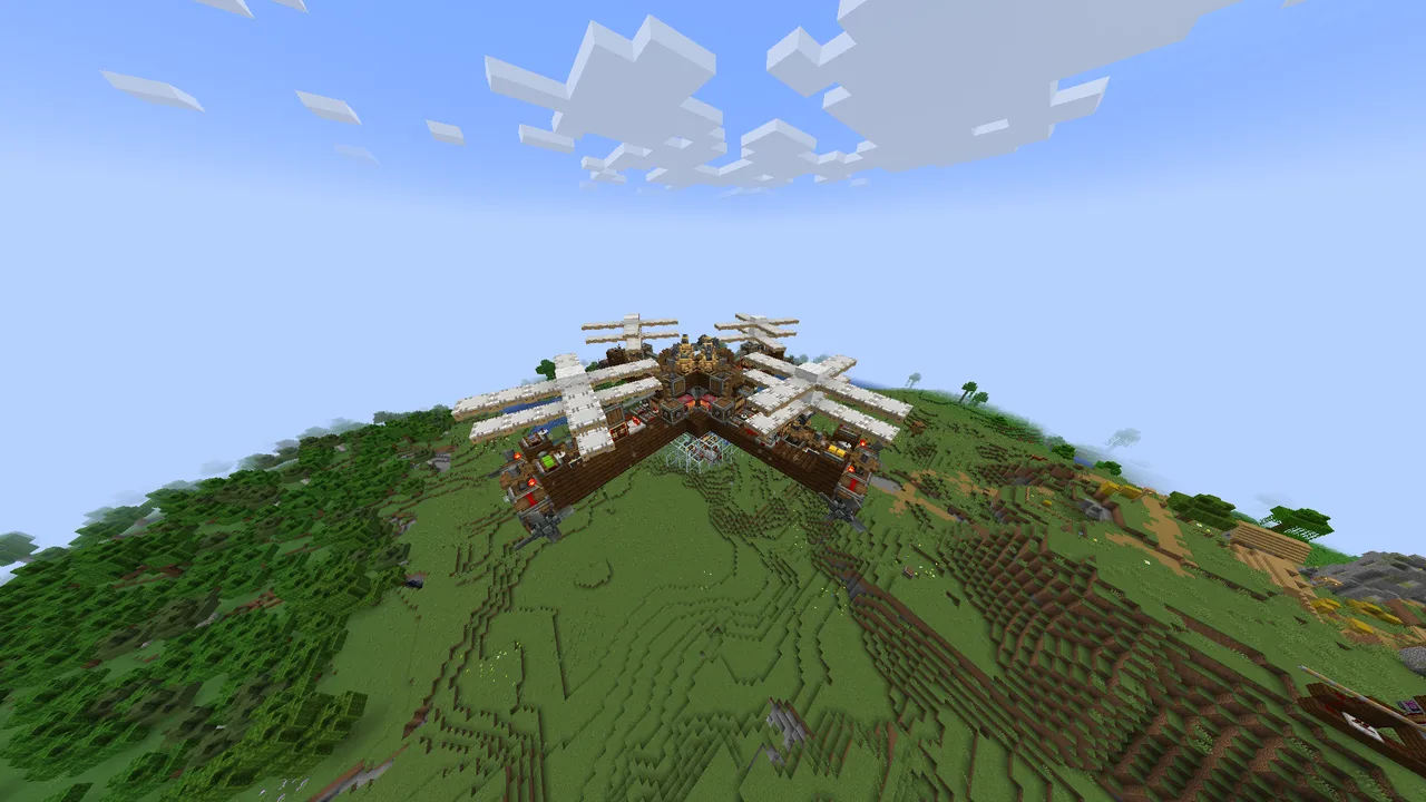 Drone / helicopter (can be built in survival mode)