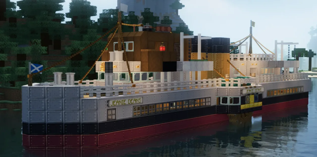 Scotland Clyde Paddle steamer Jeanie dean's