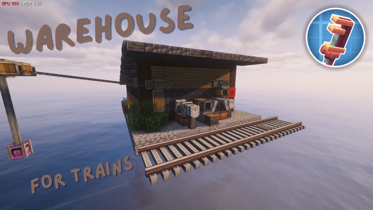 STORAGE WARHOUSE WITH TRAIN STATION