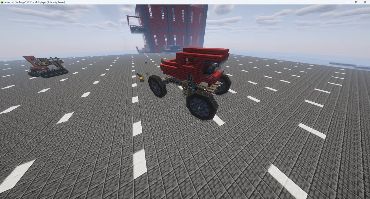 Red Monster truck