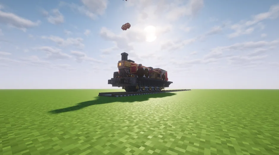 Red british loco