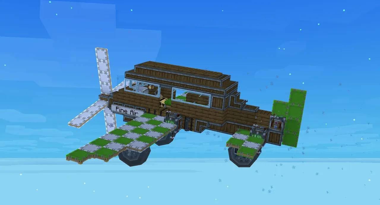 Green Themed Passenger Plane (CREATIVE)